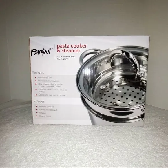 🆕 Parini Pasta Cooker & Steamer (NWOT) - Picture 4 of 5